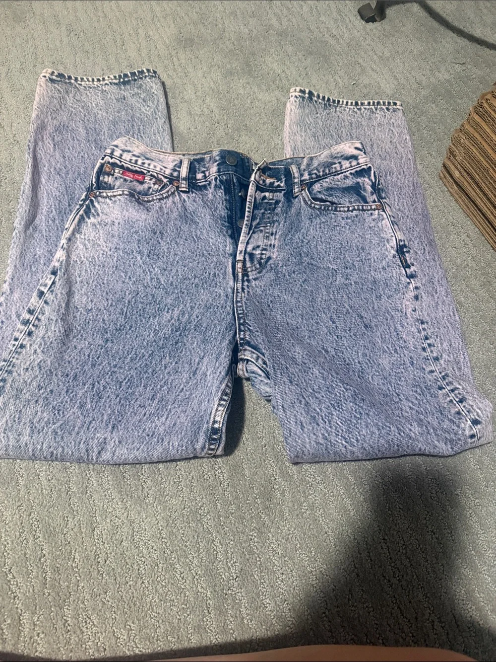 Teddy Fresh Pink Acid-Wash Boyfriend Jeans
